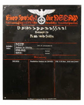 "Hier Spricht die NSDAP" Enamel Sign