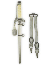 Army Officer’s Dagger with Hangers & Portepee by F.W. Höller Solingen