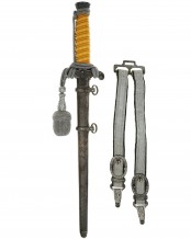 Heeres-Offiziersdolch [M1935] mit Portepee und Gehänge – WKC Solingen