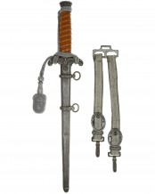 Heeres-Offiziersdolch [M1935] mit Portepee und Gehänge – WKC Solingen