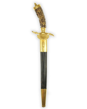 Hirschfänger of the German Hunting Association with Etched Blade by E. & F. Hörster Solingen