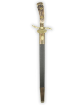 Honor Hunting Cutlass with Dedication to a Court Marshal for a 50th Jubilee – E. & F. Hörster Solingen