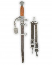 Luftwaffen Offiziersdolch [1937] mit Gehänge und Portepee – Eickhorn Solingen