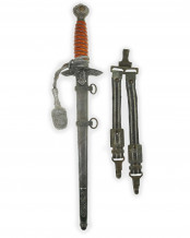 Luftwaffen Offiziersdolch [1937] mit Gehänge und Portepee – Eickhorn Solingen
