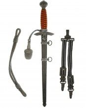 Luftwaffen Offiziersdolch [1937] mit Gehänge und Portepee - E.&F. Hörster Solingen