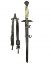 Luftwaffen Offiziersdolch [1937] mit Gehänge - Emil Voos Solingen