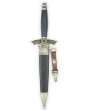 NSFK Fliegermesser [M1937 - 1. Variante] mit Gehänge - SMF Solingen