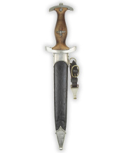 Служебный кинжал НСКК обр. 1933 года с номером члена 14/34471 и подвеской