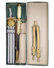 NVA Offiziersdolch mit Gehänge und Koppel #1006