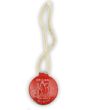 Original Carl Eickhorn Solingen red metal control tag 32 mm