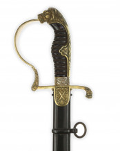 German Lion Head of the Prussian artillery Officers Sword
