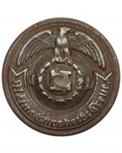 Early & Rare SS-Officer’s Belt Buckle in Nickel-Silver by RZM SS 36/36